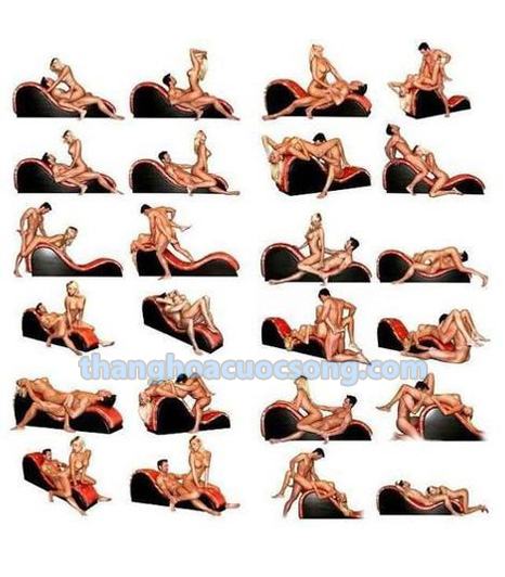 các tư thế khi sử dụng ghế tình yêu