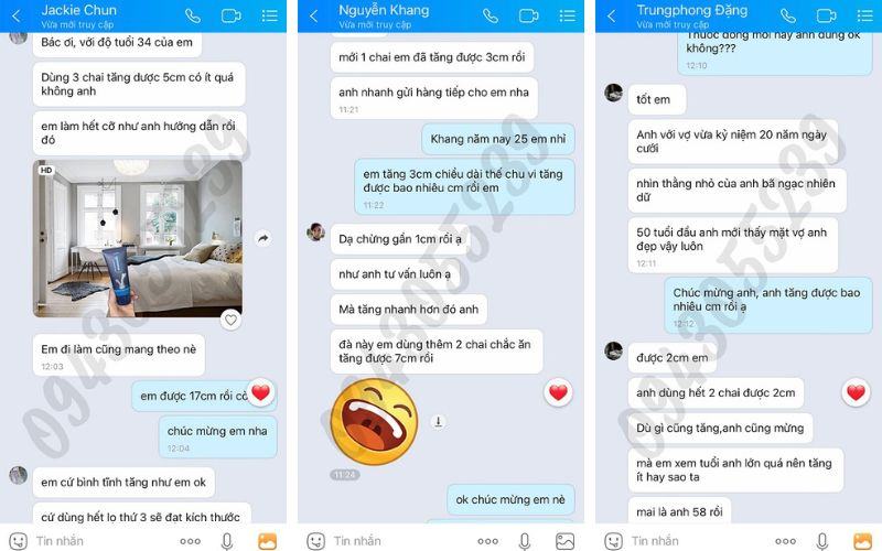 Gel tăng kích thước dương vật