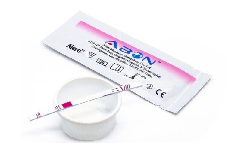 que thử rụng trứng abon